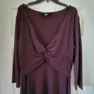 Vintage Jones New York Size 16 Brown Dress